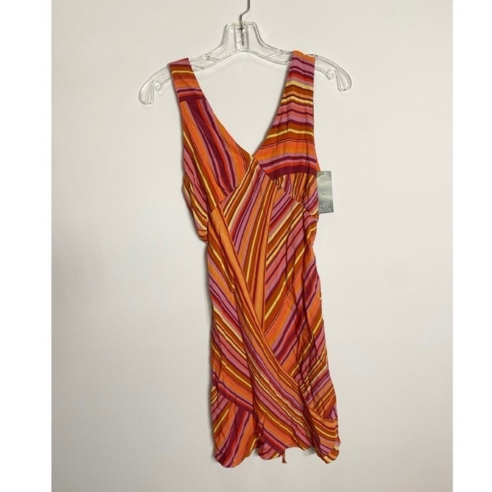 Groovy Costume Women's Slip Dress 70s Psychedelic Sleeveless Dress L NWT - Picture 4 of 12
